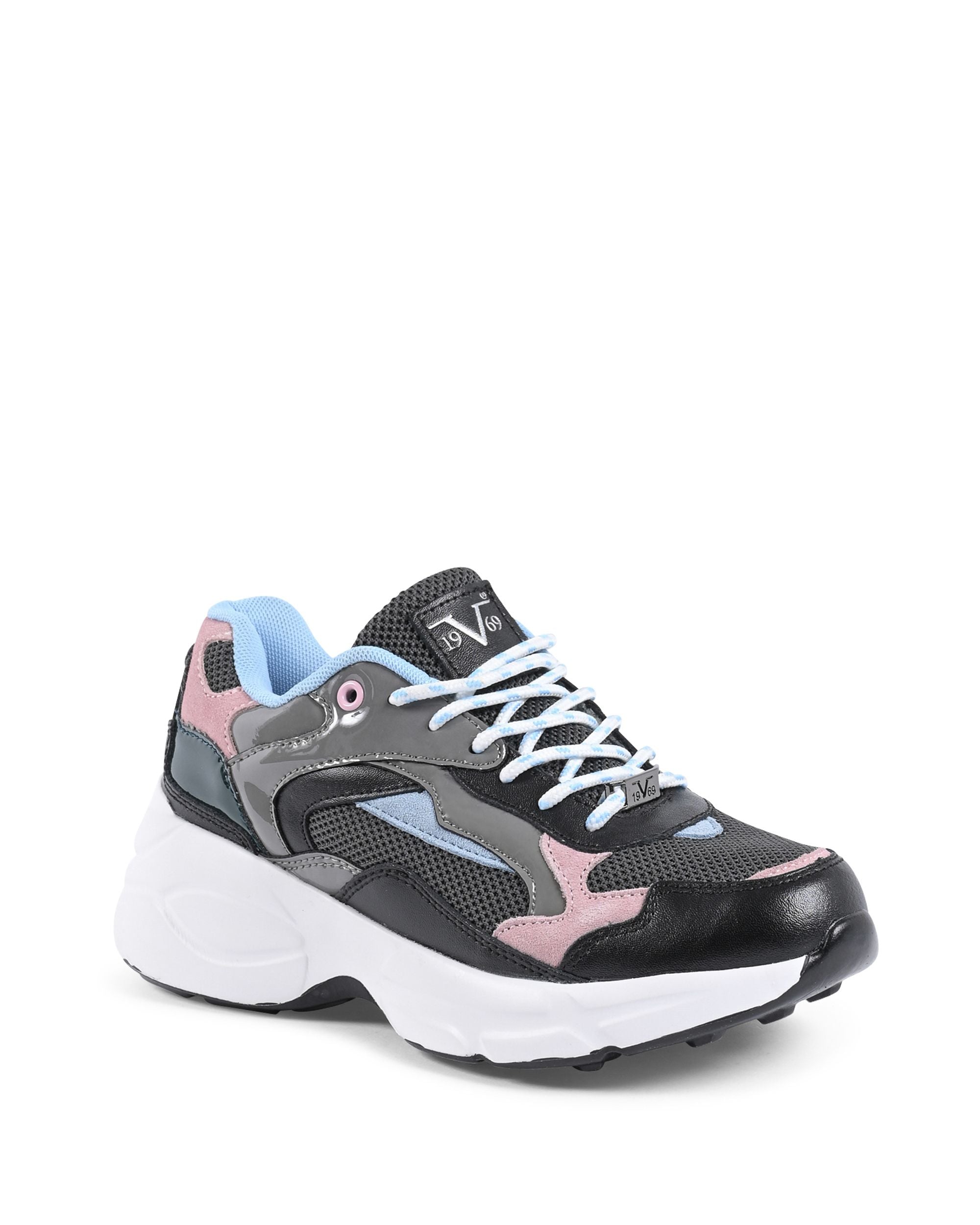 19V69 Italia Zapatillas de mujer Multicolor FI206001 NEGRO MULTICOLOR