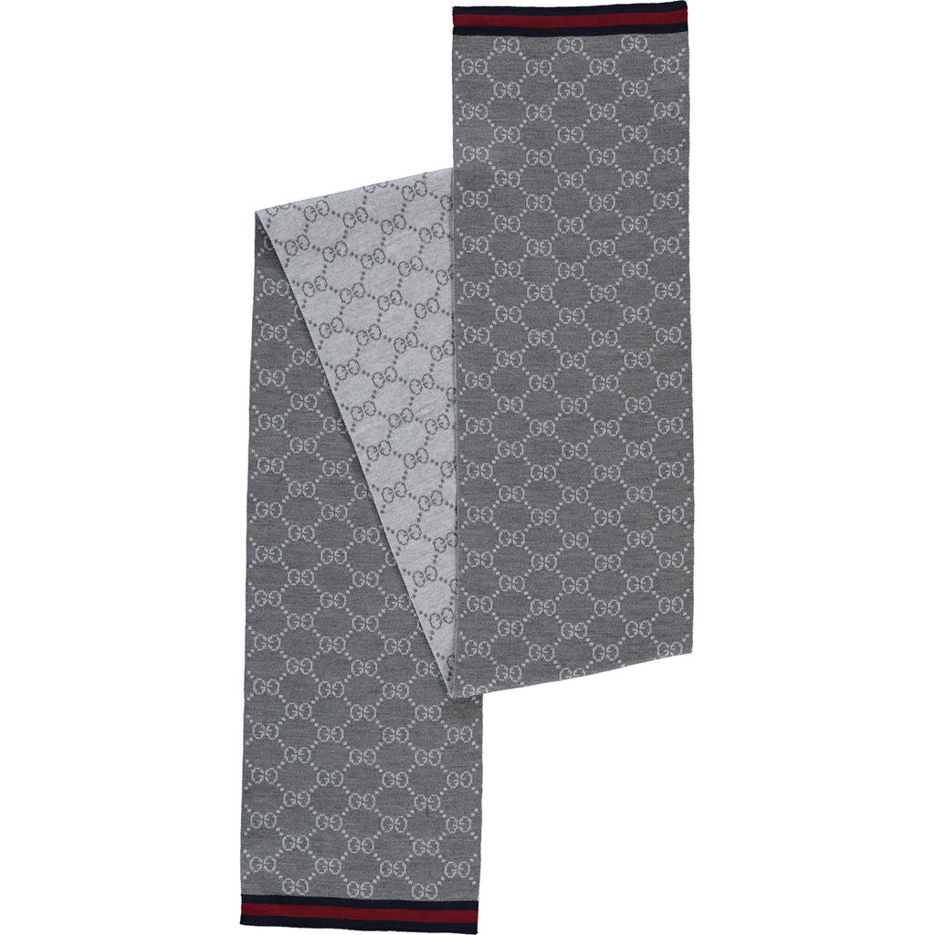 Bufanda Gucci para hombre 23x180 gris