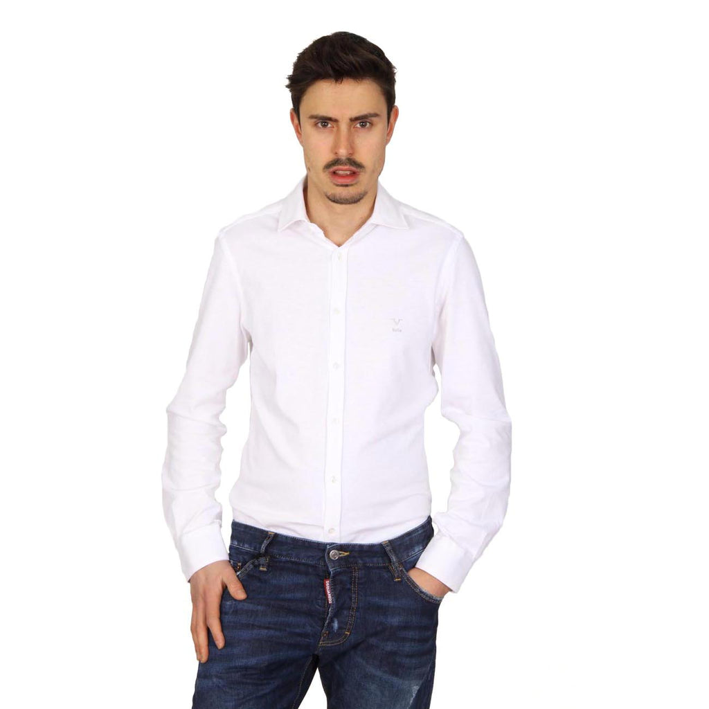 Camisa de manga larga para hombre V 1969 Italia Paris Jersey Bianco