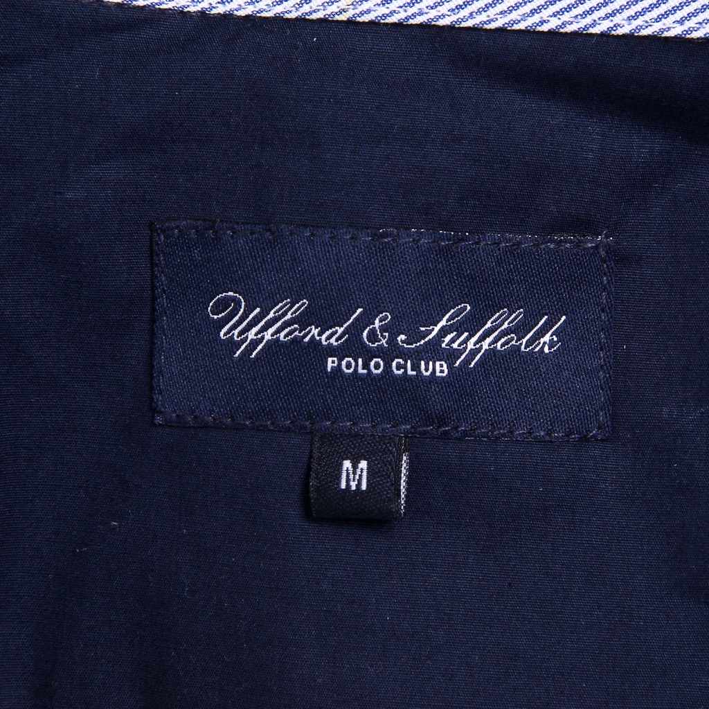 Camisa de manga larga para hombre del Ufford & Suffolk Polo Club US010 AZUL MARINO
