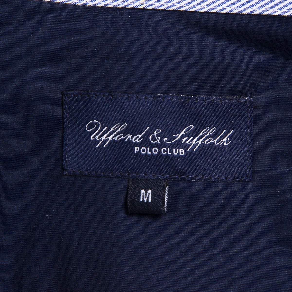 Camisa de manga larga para hombre del Ufford & Suffolk Polo Club US010 AZUL MARINO