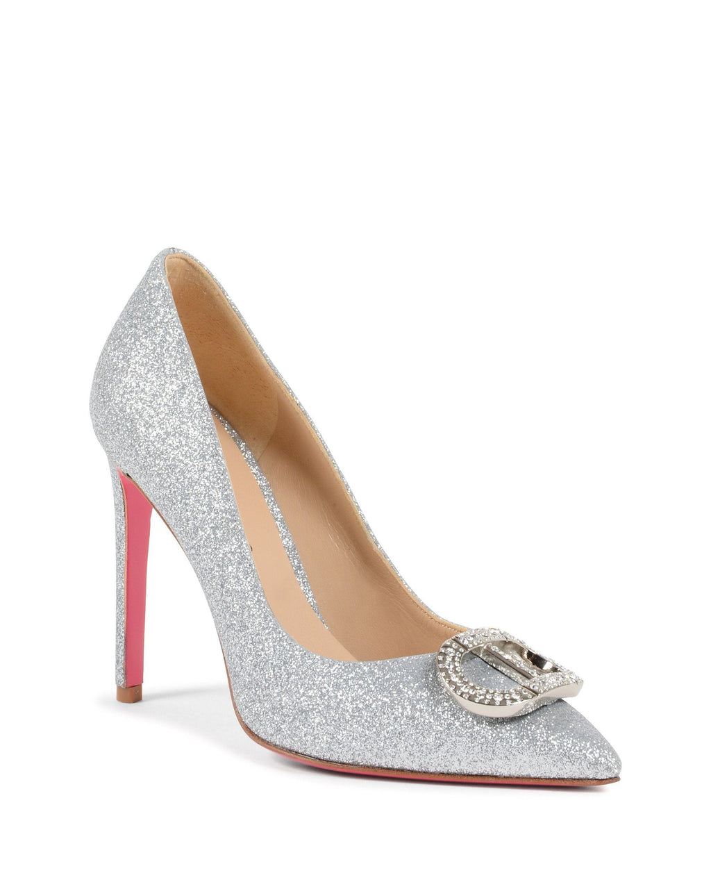 Zapatos de salón Cenicienta plata brillante