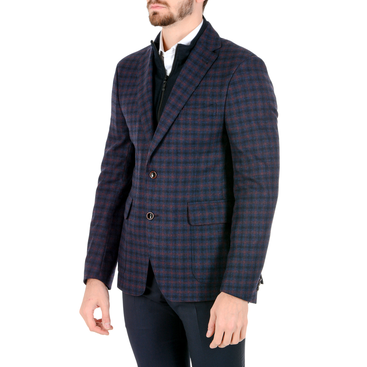 Chaqueta Giancarlo Sarto para hombre, manga larga, azul oscuro