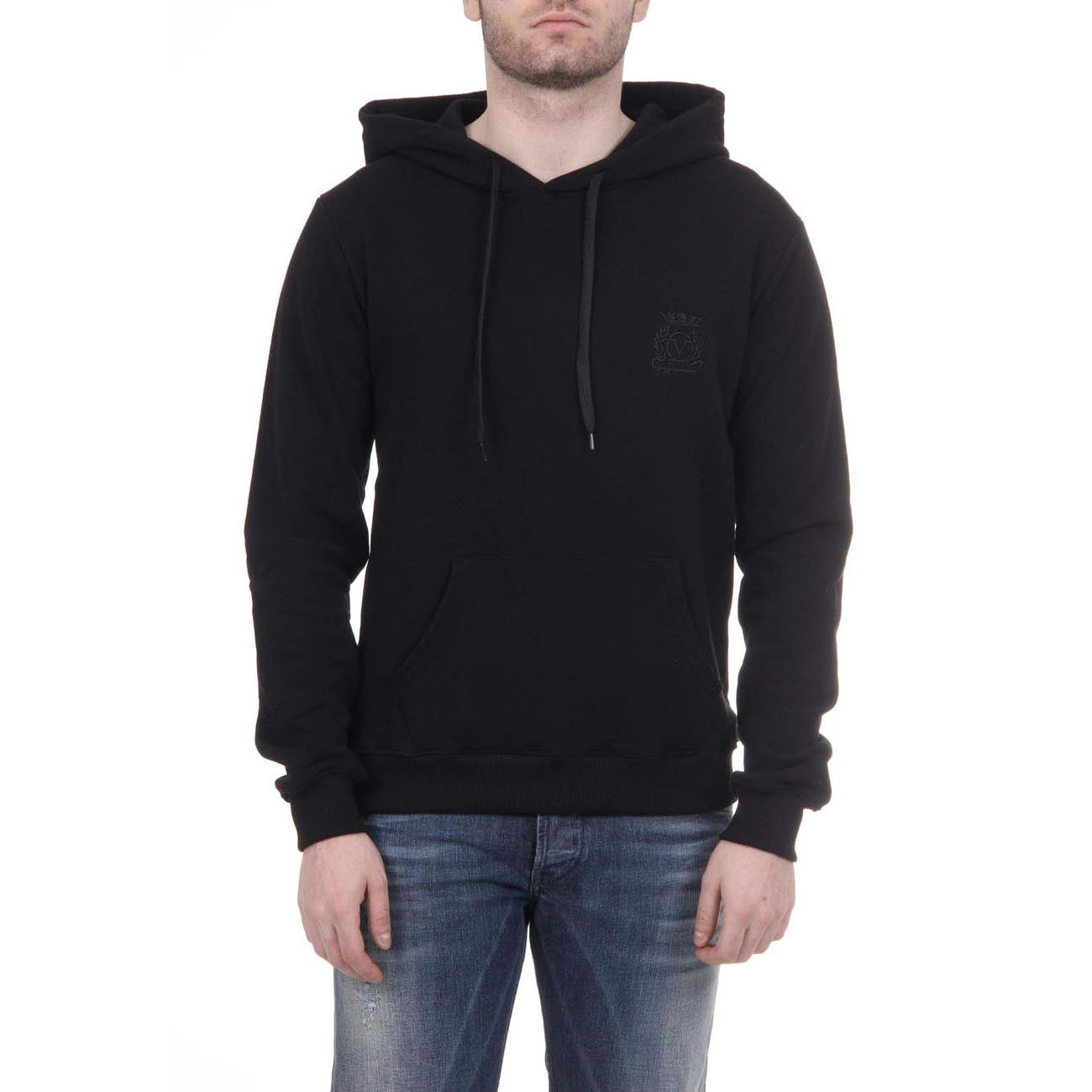 Sudadera con capucha V 1969 Italia para hombre ART. 4467 NEGRO