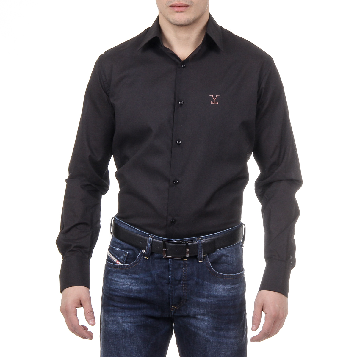 Camisa de cuello clásico para hombre V 1969 Italia 377 VAR. 534