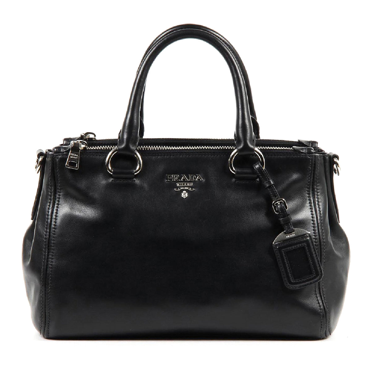 Bolso de compras Prada BN2866 Nero Soft Calf