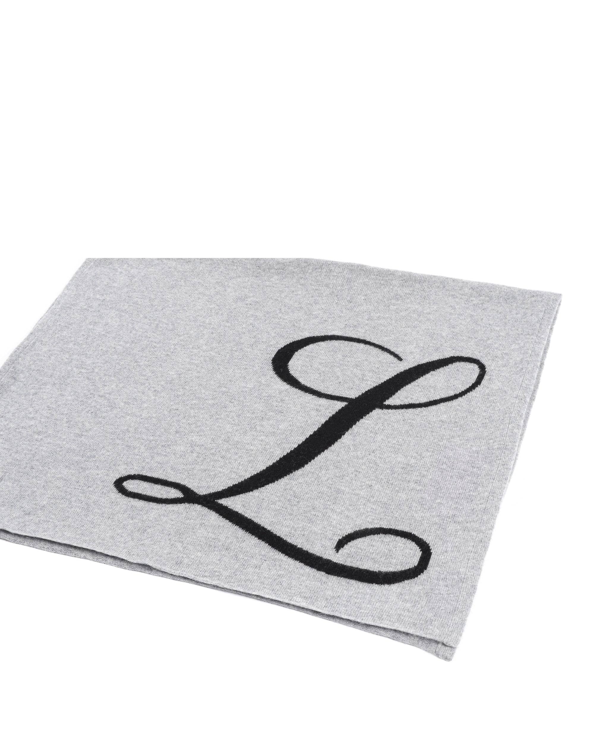 Bufanda con monograma de Dee Ocleppo DEAN VILLAGE GREY L