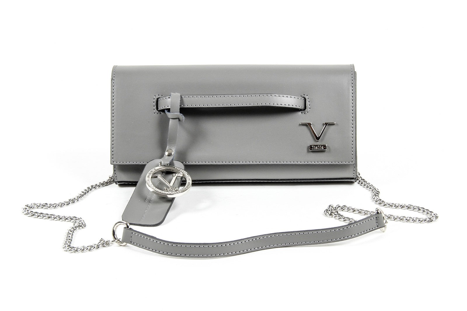 Bolso de mano para mujer V 1969 Italia V015-S RUGA GRIGIO