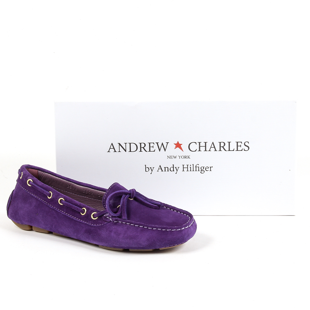 Mocasín Andrew Charles para mujer, color morado, CAMILLA