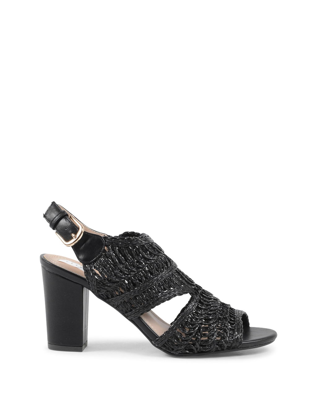 19V69 Italia Sandalia para mujer Negra V182 NEGRO