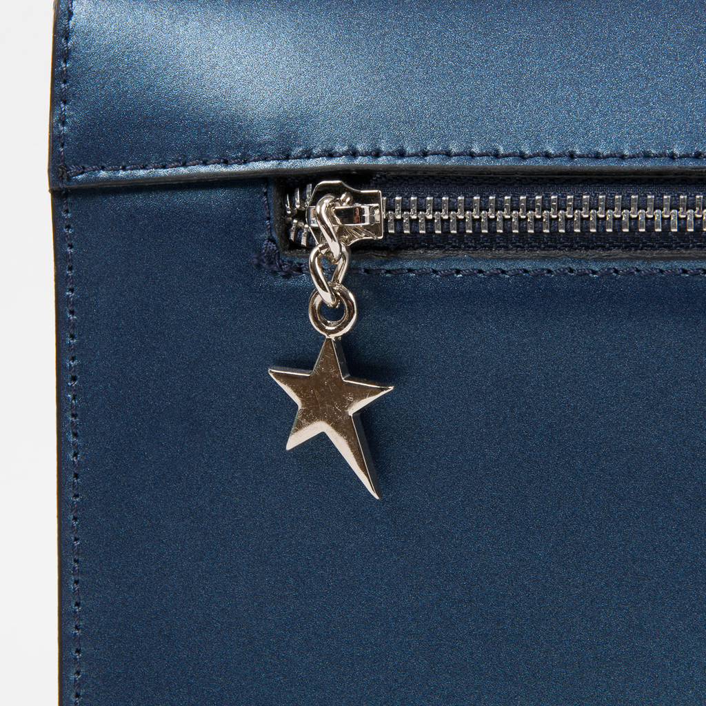Andrew Charles Womens Handbag Blue RING