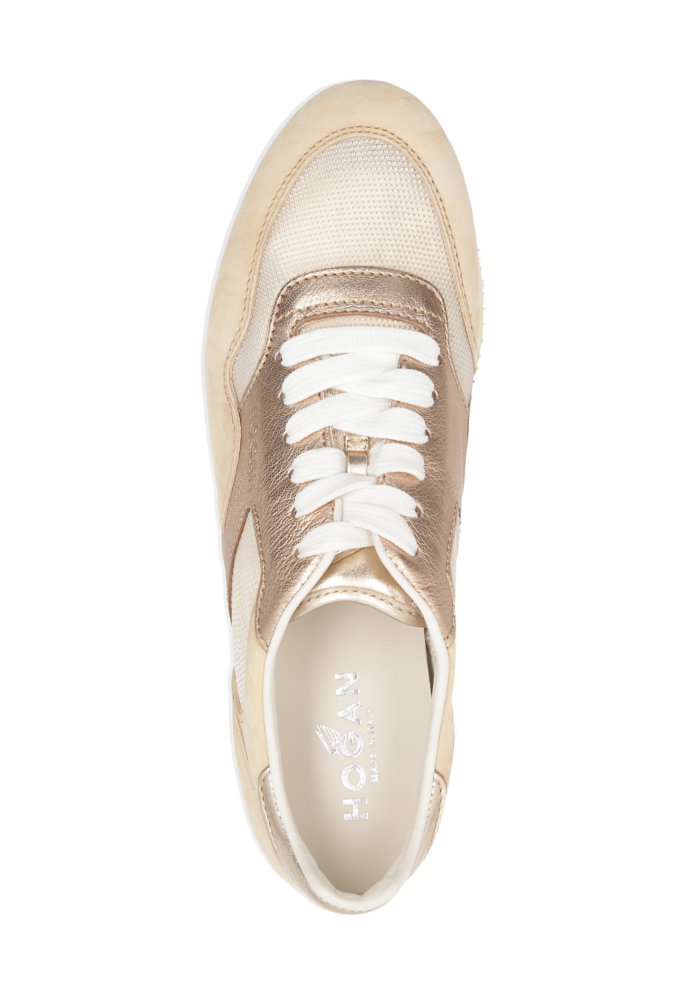 Zapatillas Hogan para mujer en beige HXW2220N6205TG058M