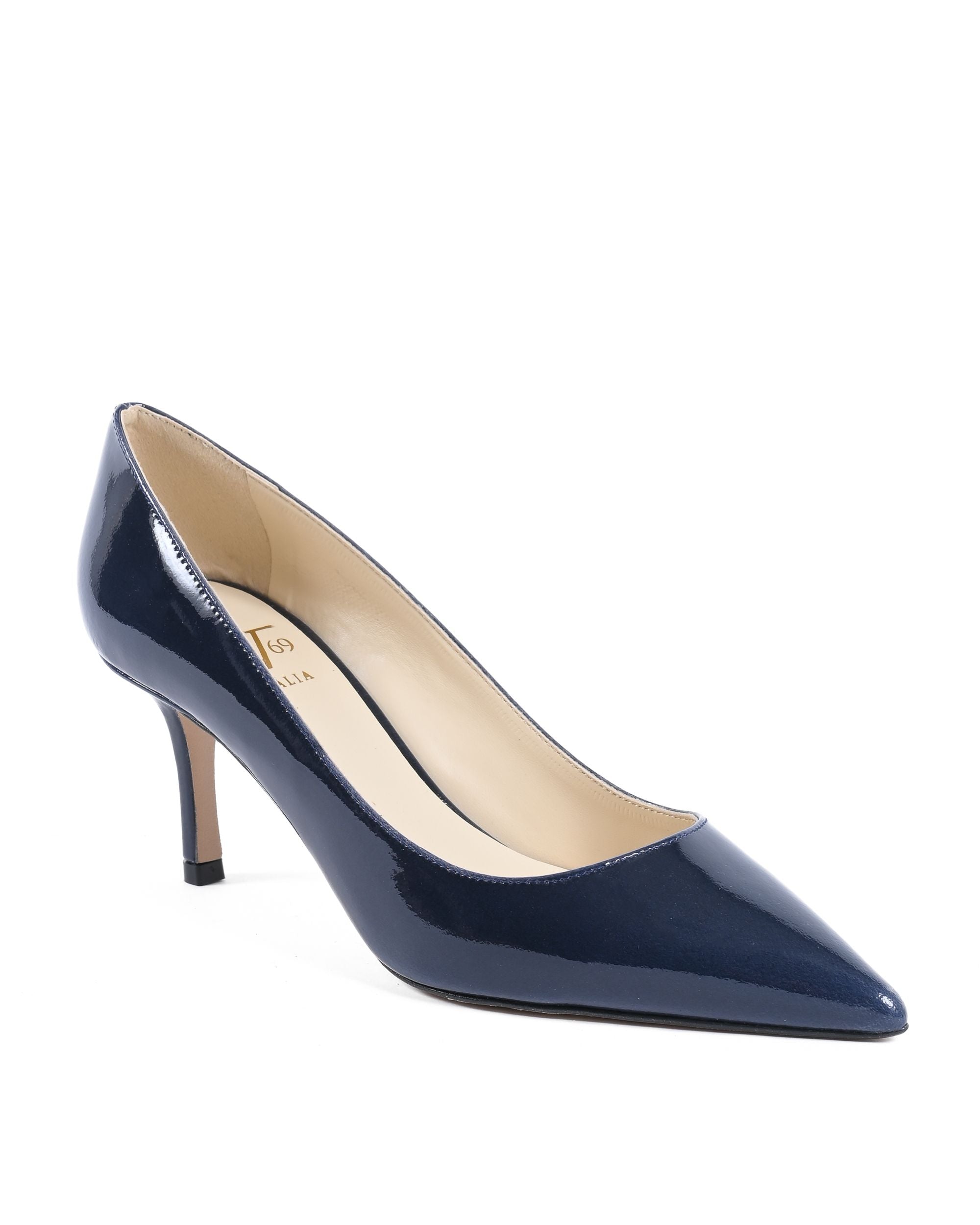 19V69 Italia Zapatos de salón para mujer Azul oscuro INES65 CHAROL AZUL OSCURO