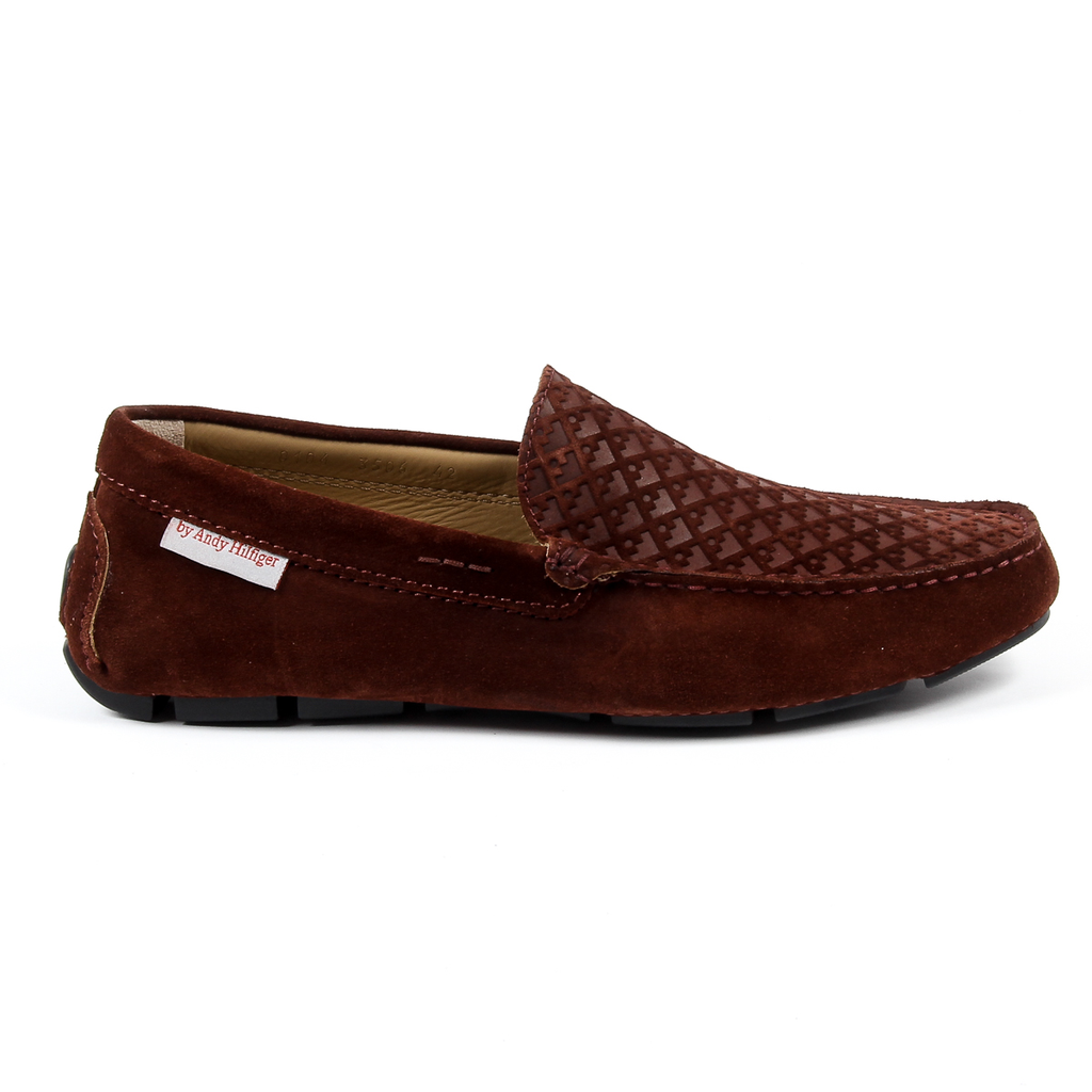 Mocasín Andrew Charles para hombre Burdeos TRON