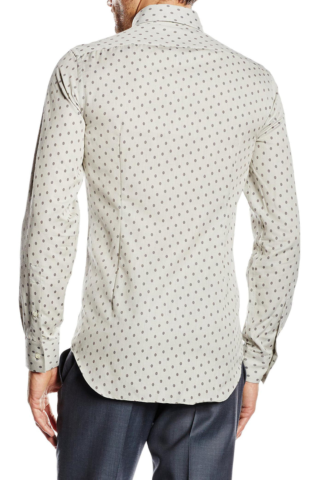Camisa de cuello abotonado ajustada para hombre V 1969 Italia SBD11