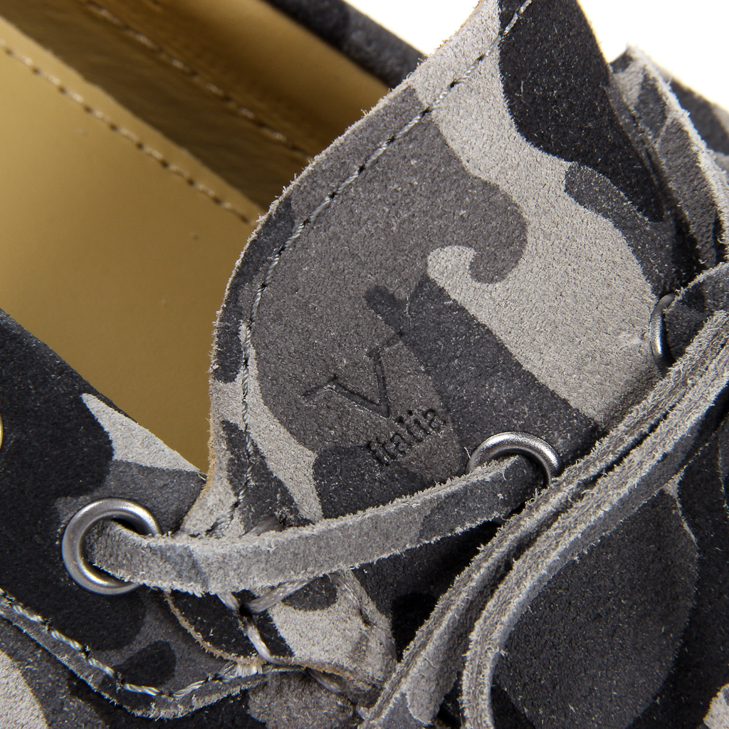 Mocasines V 1969 Italia para hombre, color gris, ADAM