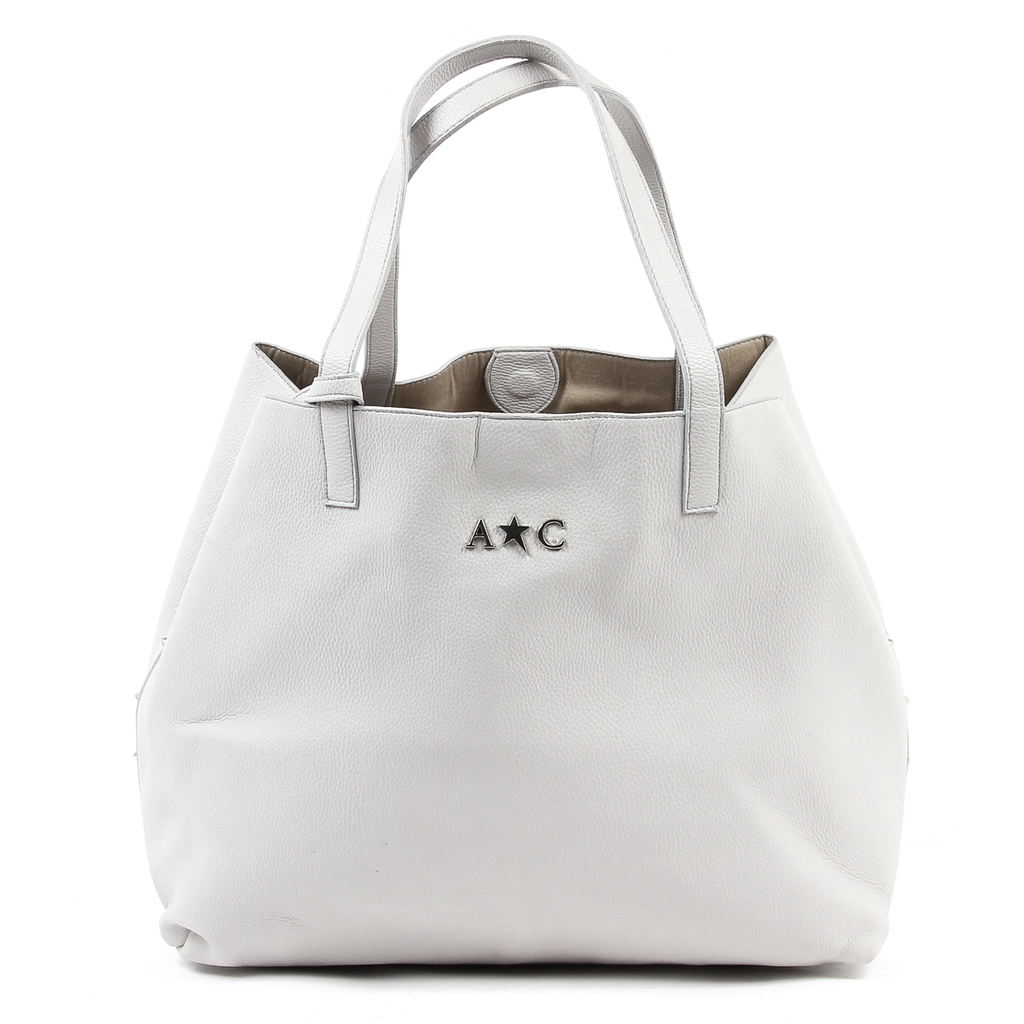 Bolso de mano para mujer Andrew Charles gris claro RACHEL
