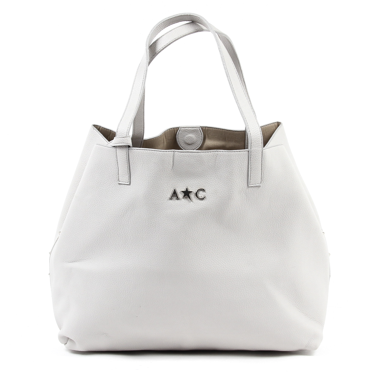 Bolso de mano para mujer Andrew Charles gris claro RACHEL
