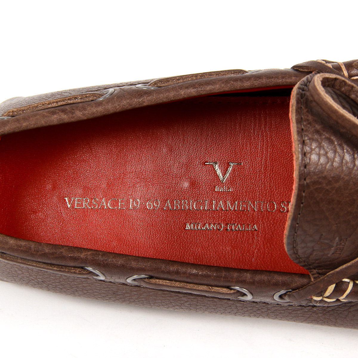 Mocasines V 1969 Italia para hombre, color marrón, ADAM