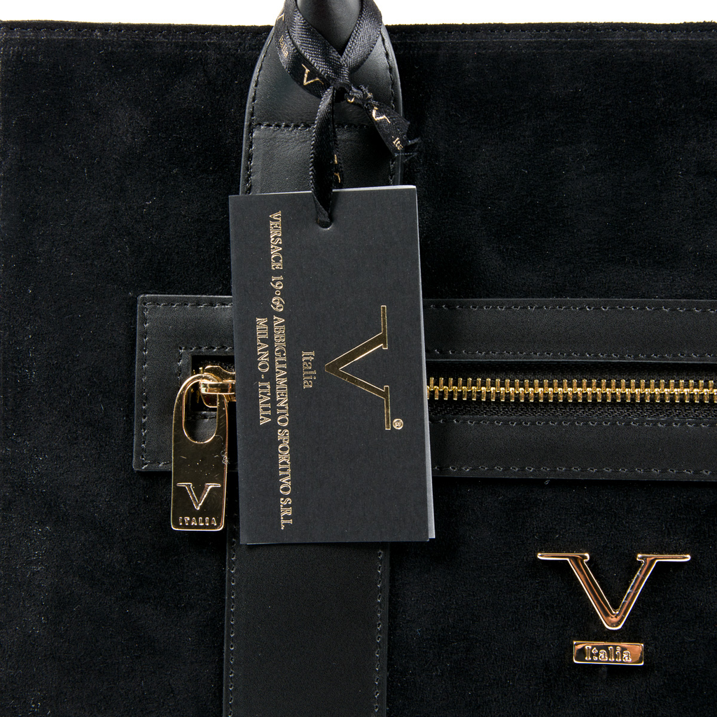 V 1969 Italia Womens Handbag Black CANVAS
