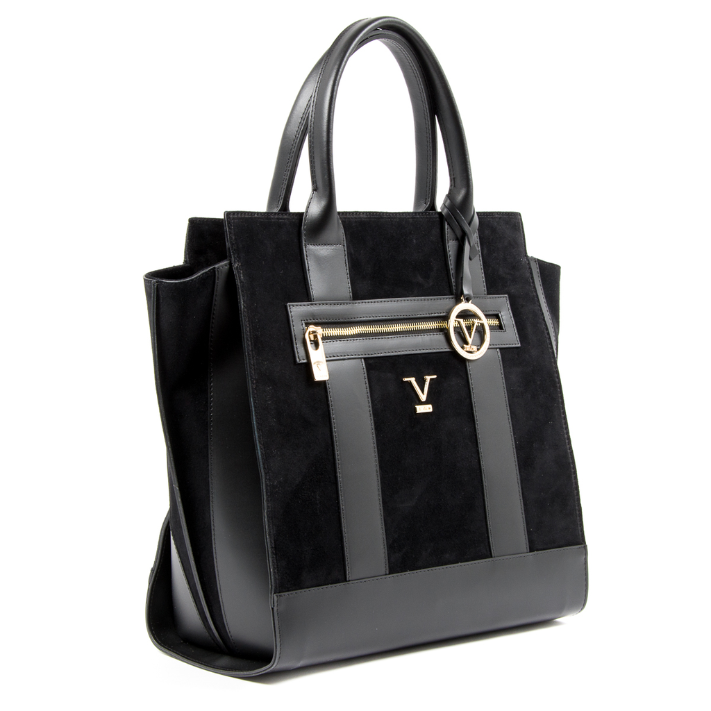 V 1969 Italia Womens Handbag Black CANVAS