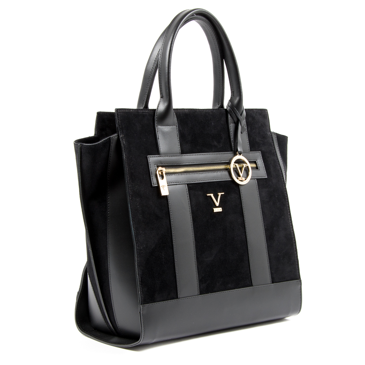 V 1969 Italia Womens Handbag Black CANVAS