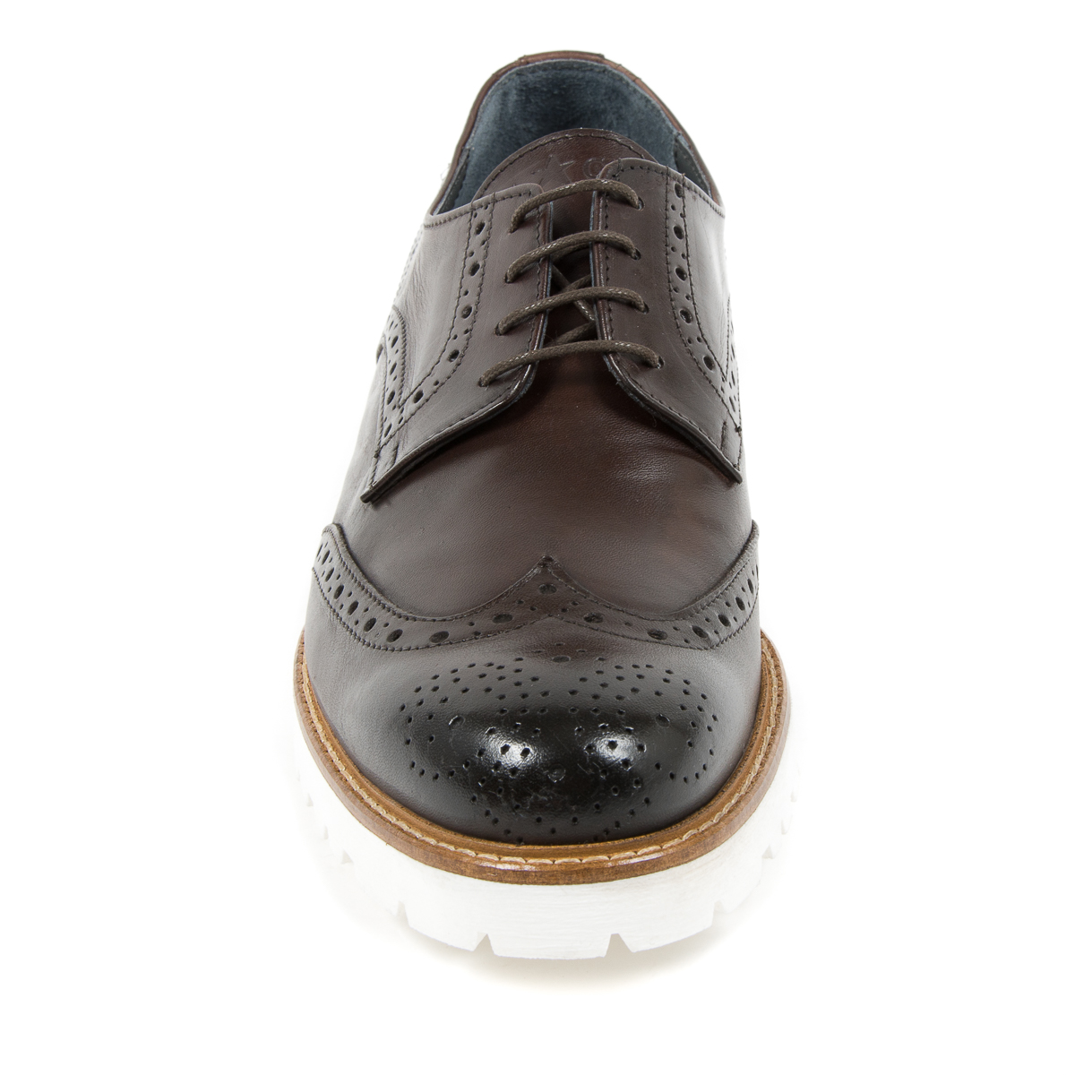Andrew Charles - Zapatos brogue para hombre, color marrón oscuro, EDWIN