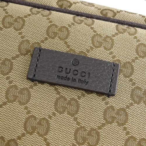 Mochila Gucci GG Original de lona para hombre en color beige y marrón
