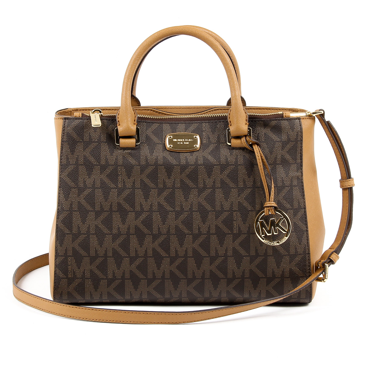Michael Kors Womens Handbag KELLEN 35S7GSOS2B BRN ACORN
