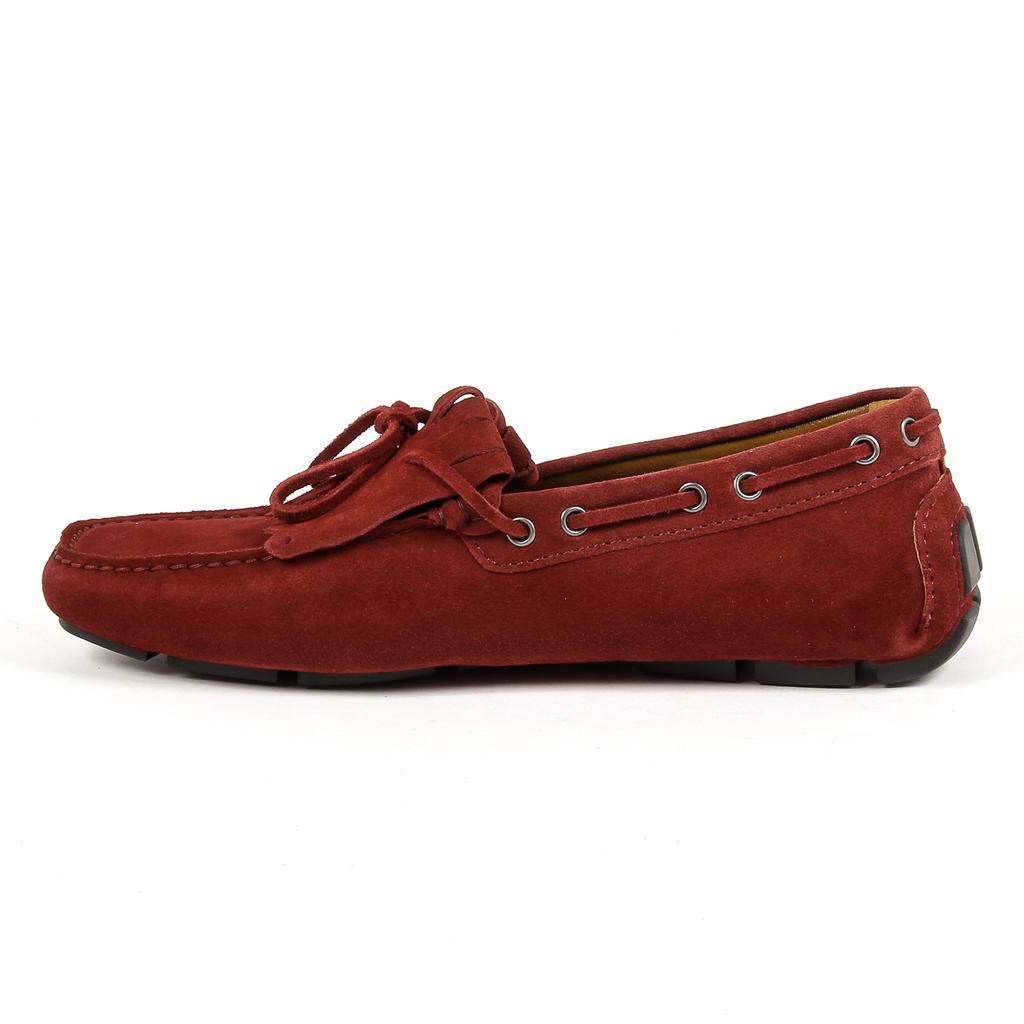 Mocasín Andrew Charles para hombre, color rojo JETT