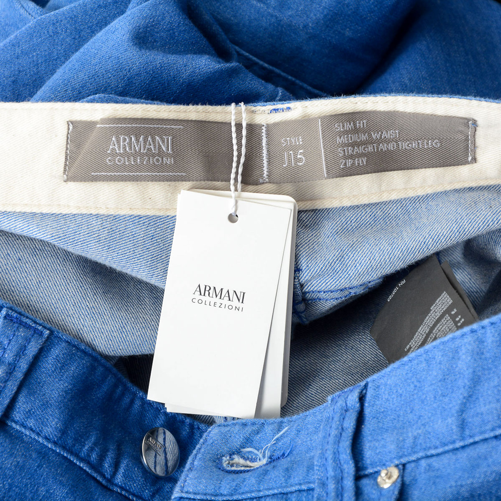 Armani Collezioni Mens Jeans Light Blue