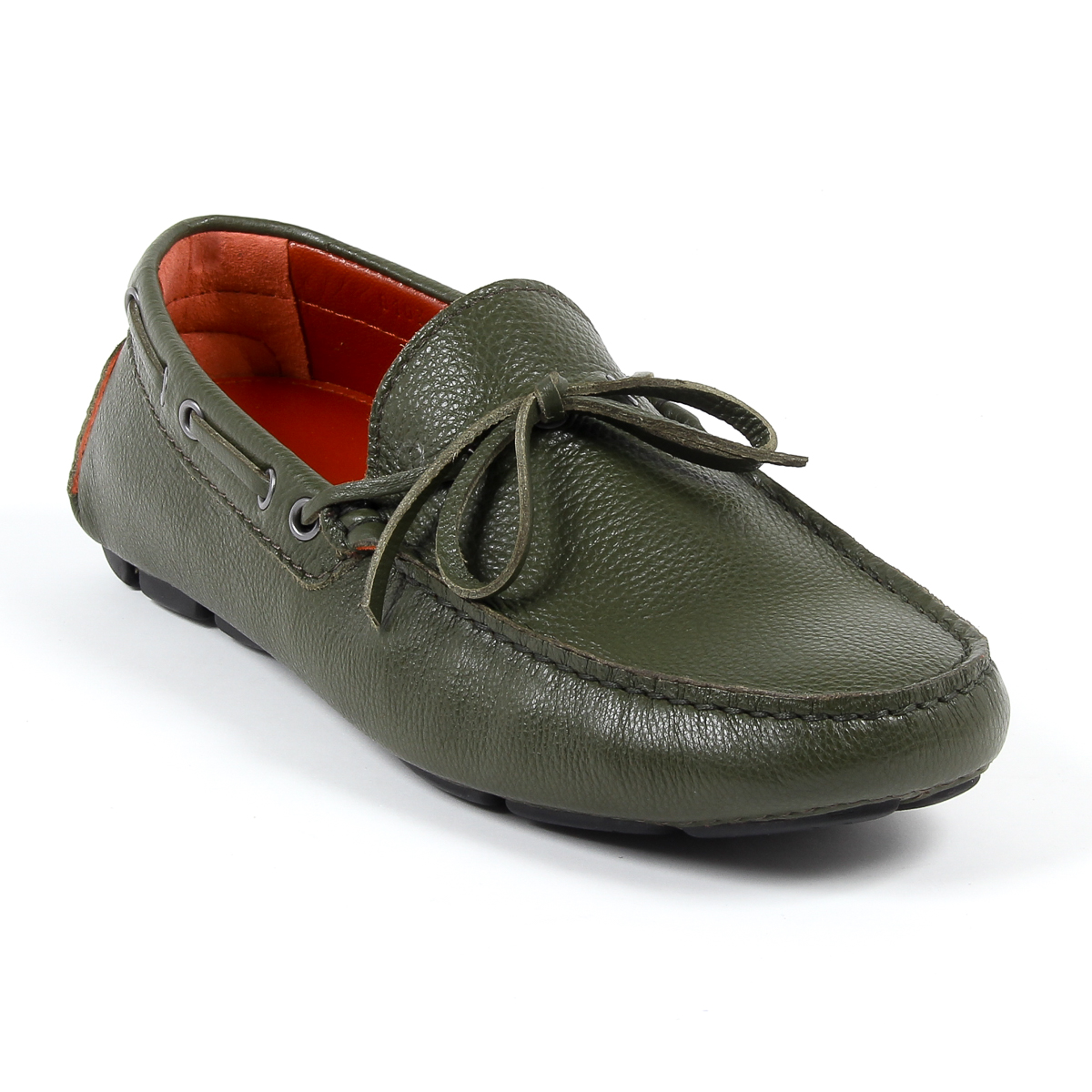 Mocasines V 1969 Italia para hombre, color verde ADAM