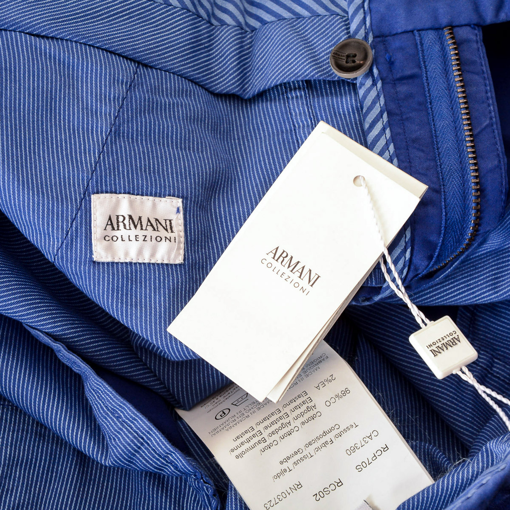 Armani Collezioni Mens Pants Blue