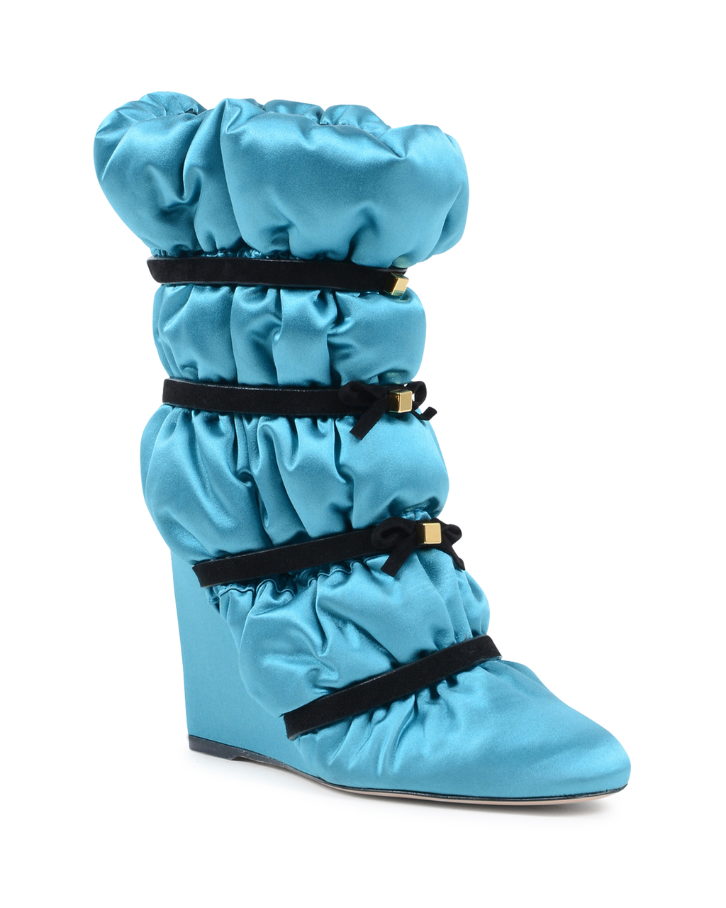 Stuart Weitzman - Bota corta para mujer, color azul claro, EDREDÓN