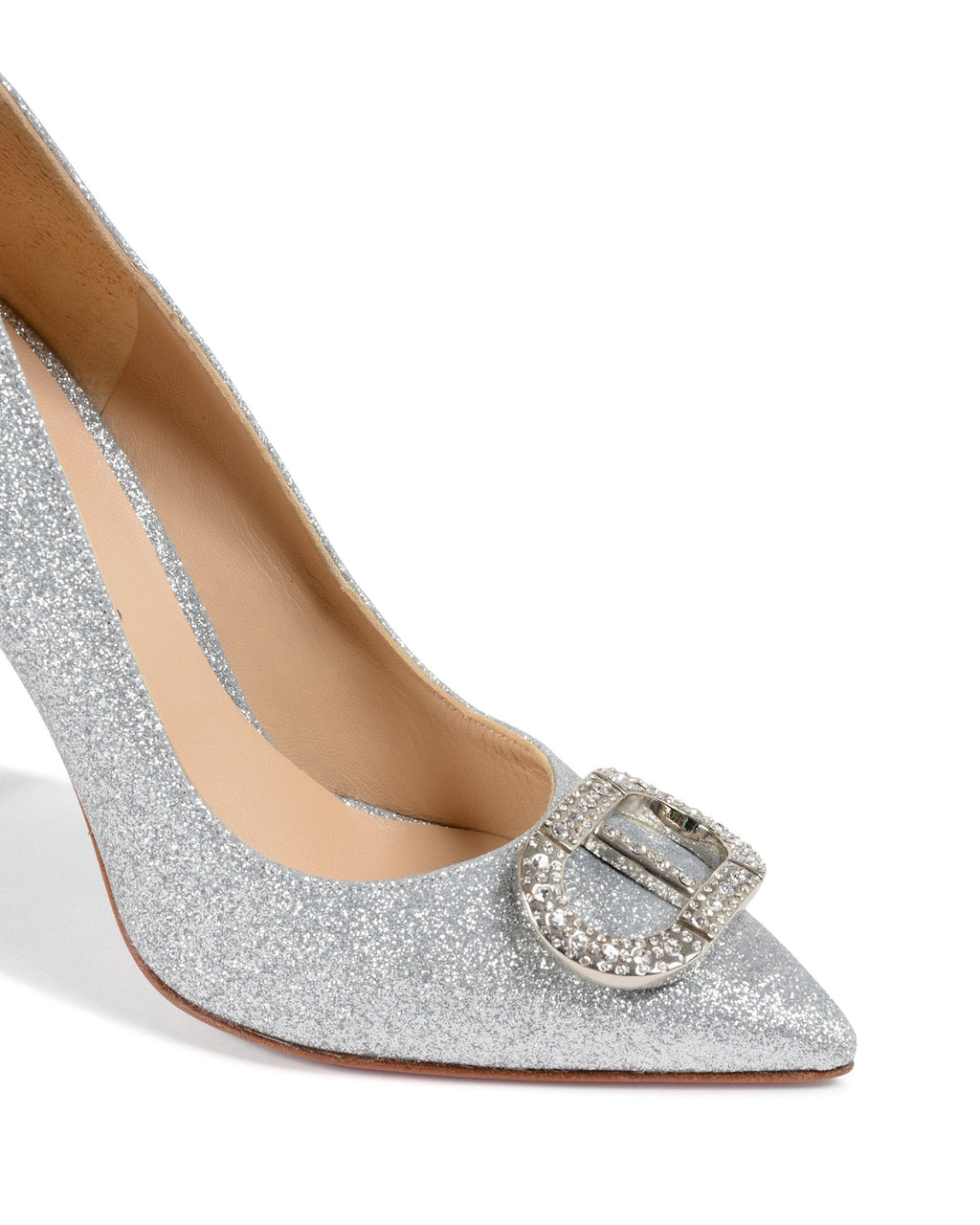Zapatos de salón Cenicienta plata brillante