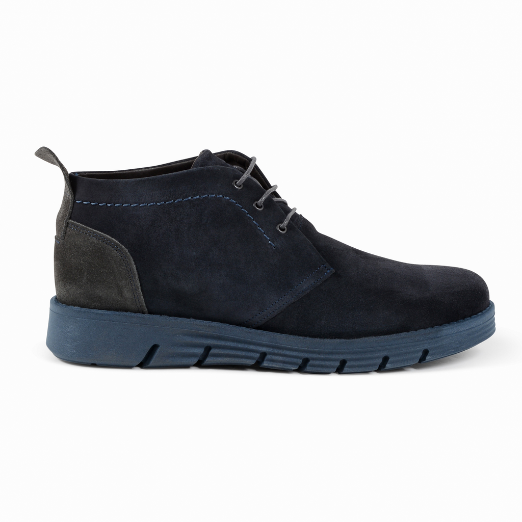 19V69 Italia Botín Hombre Azul Gris 930 CAMOSCIO BLUE GRIGIO