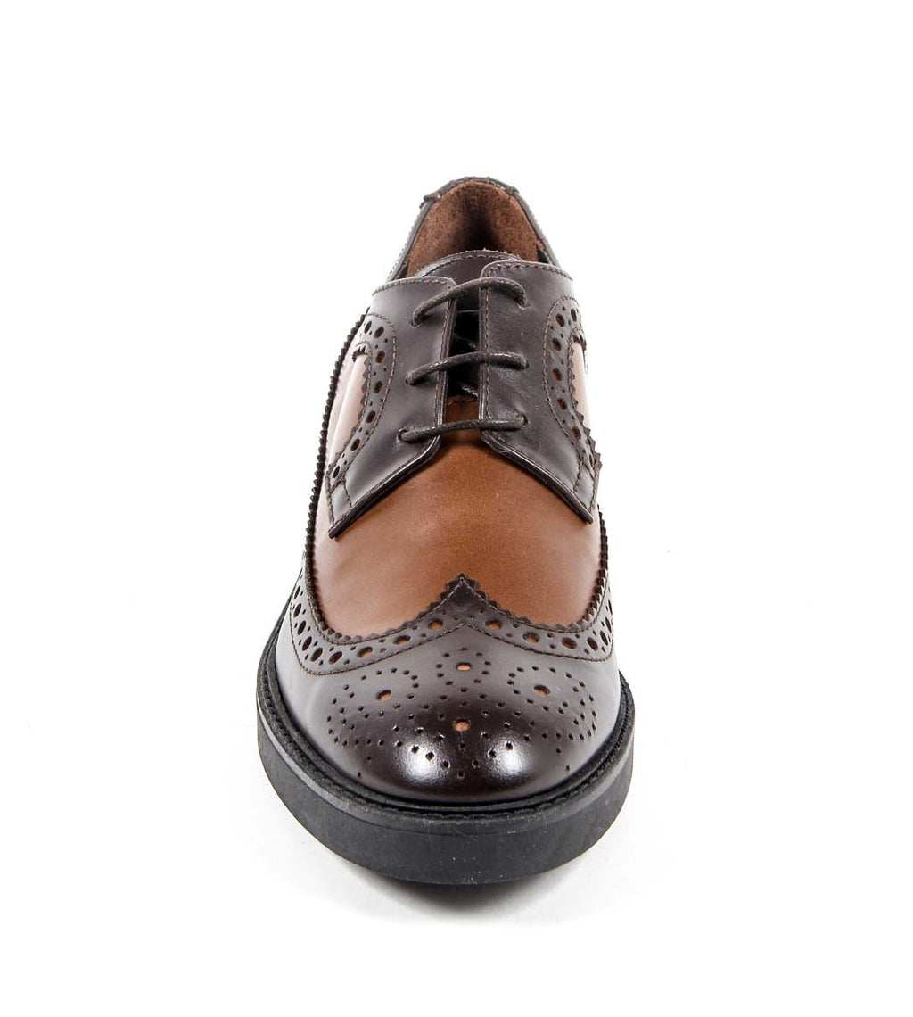 Zapato brogue para mujer V 1969 Italia B1670 VITELLO T. MORO COCCO
