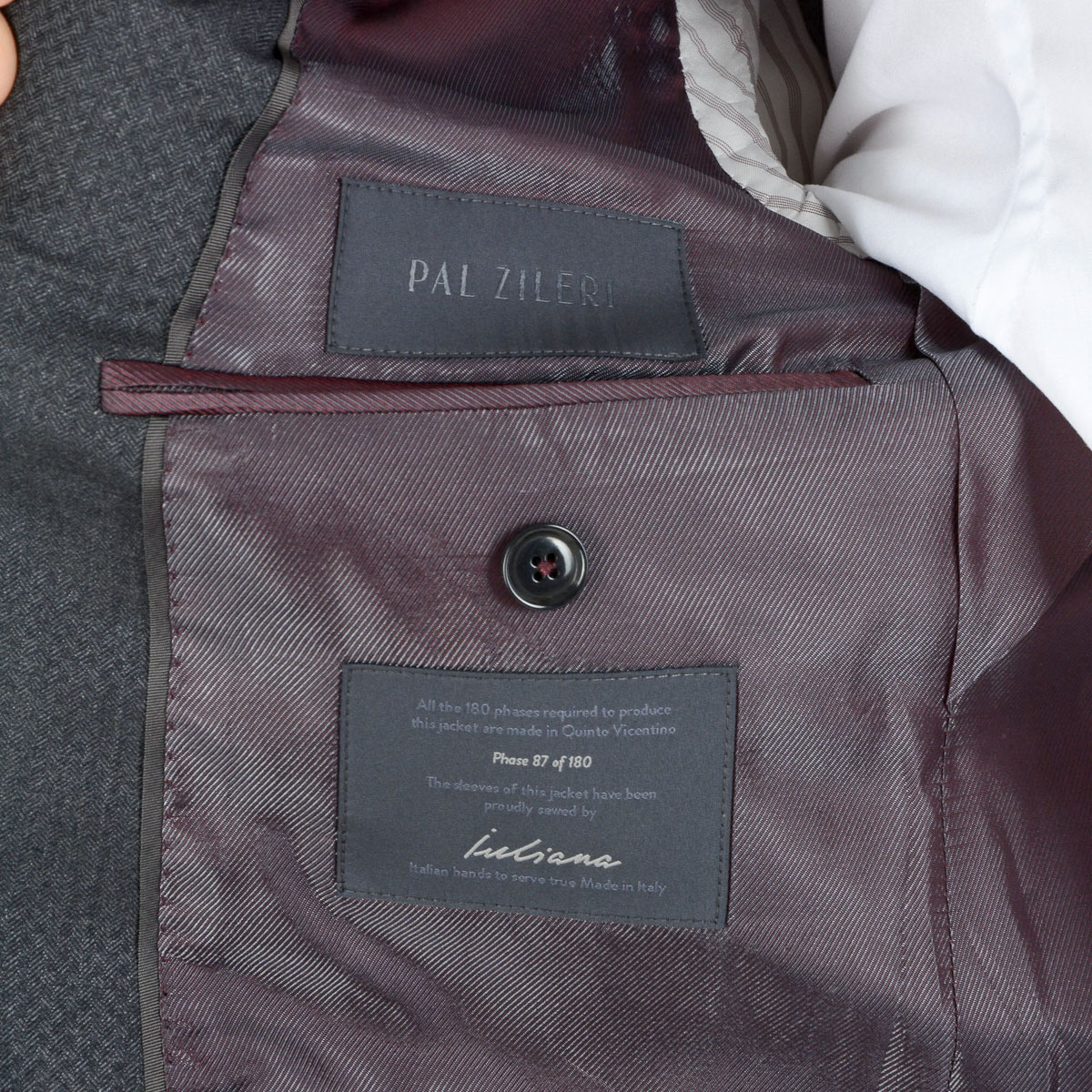Traje Pal Zileri para hombre gris oscuro