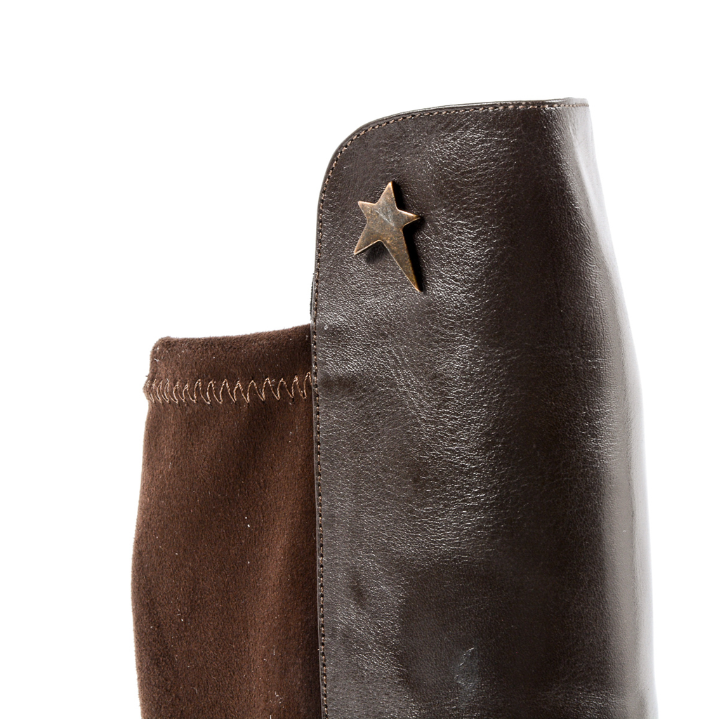 Andrew Charles Womens High Boot Brown MILEY