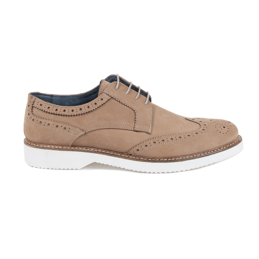 Zapato brogue para hombre V 1969 Italia Marrón HARRY 5141 NABUK VAR 3