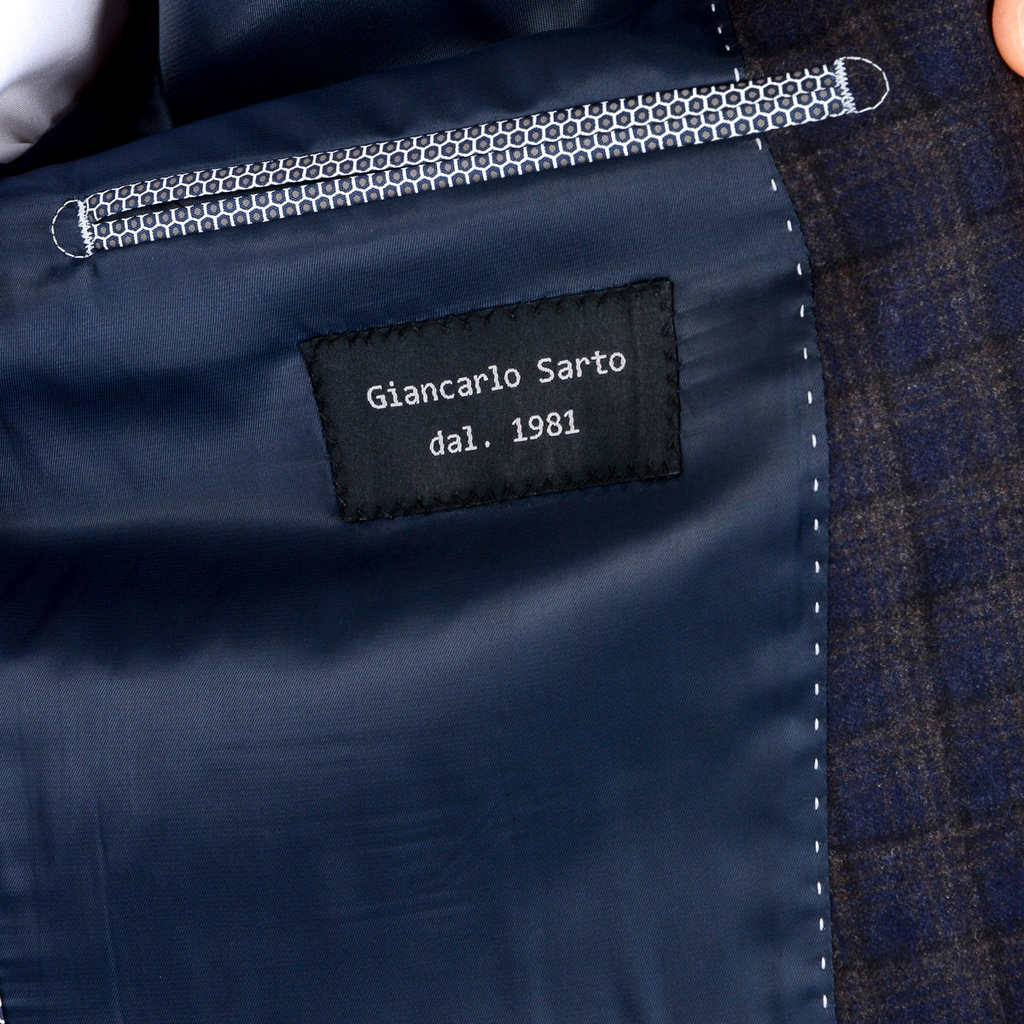 Chaqueta Giancarlo Sarto para hombre, manga larga, azul oscuro