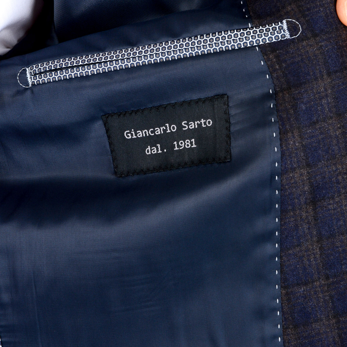 Chaqueta Giancarlo Sarto para hombre, manga larga, azul oscuro