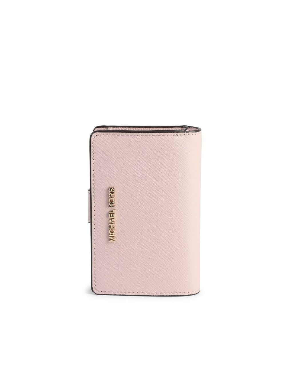 Cartera mediana plegable con diseño de grano cruzado de Michael Kors 35F7GTVF2L PWD BLSH