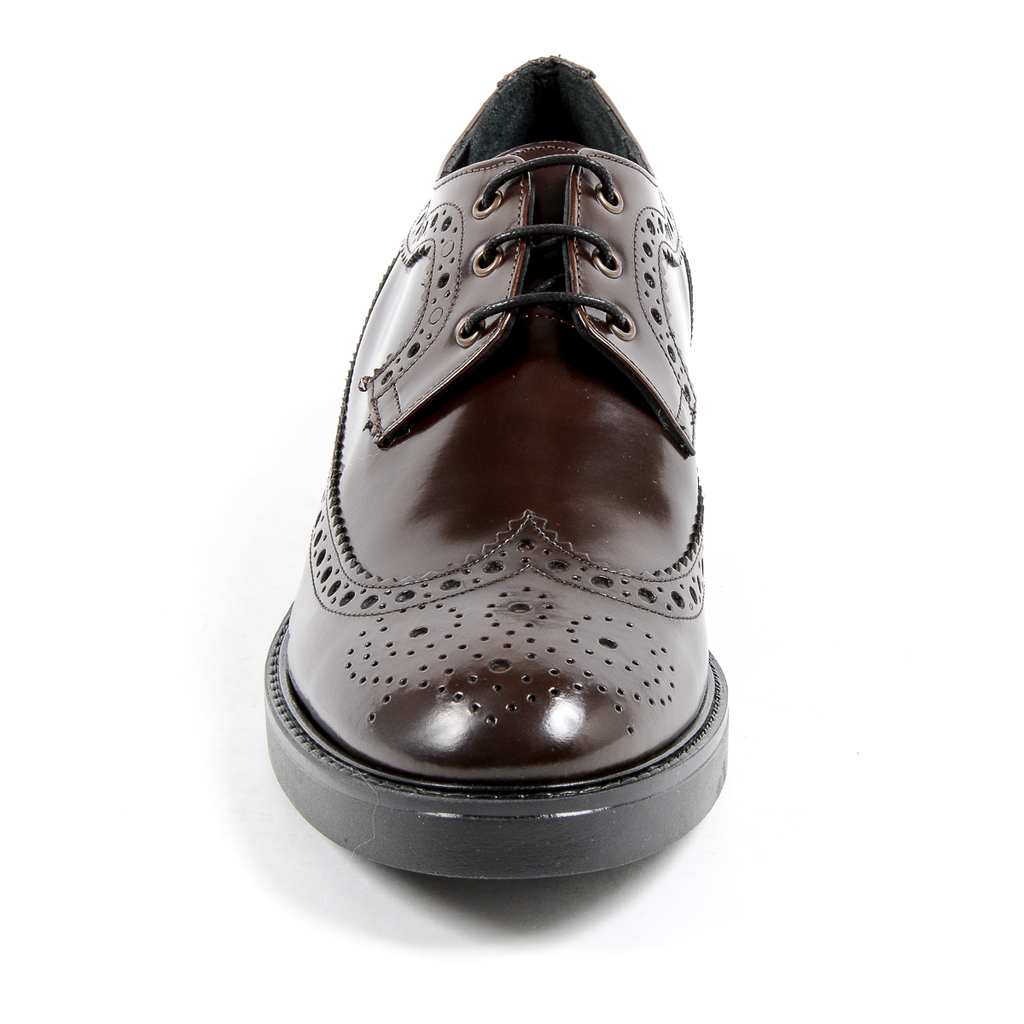 V 1969 Italia Zapato Brogue para Mujer Burdeos TRENTO