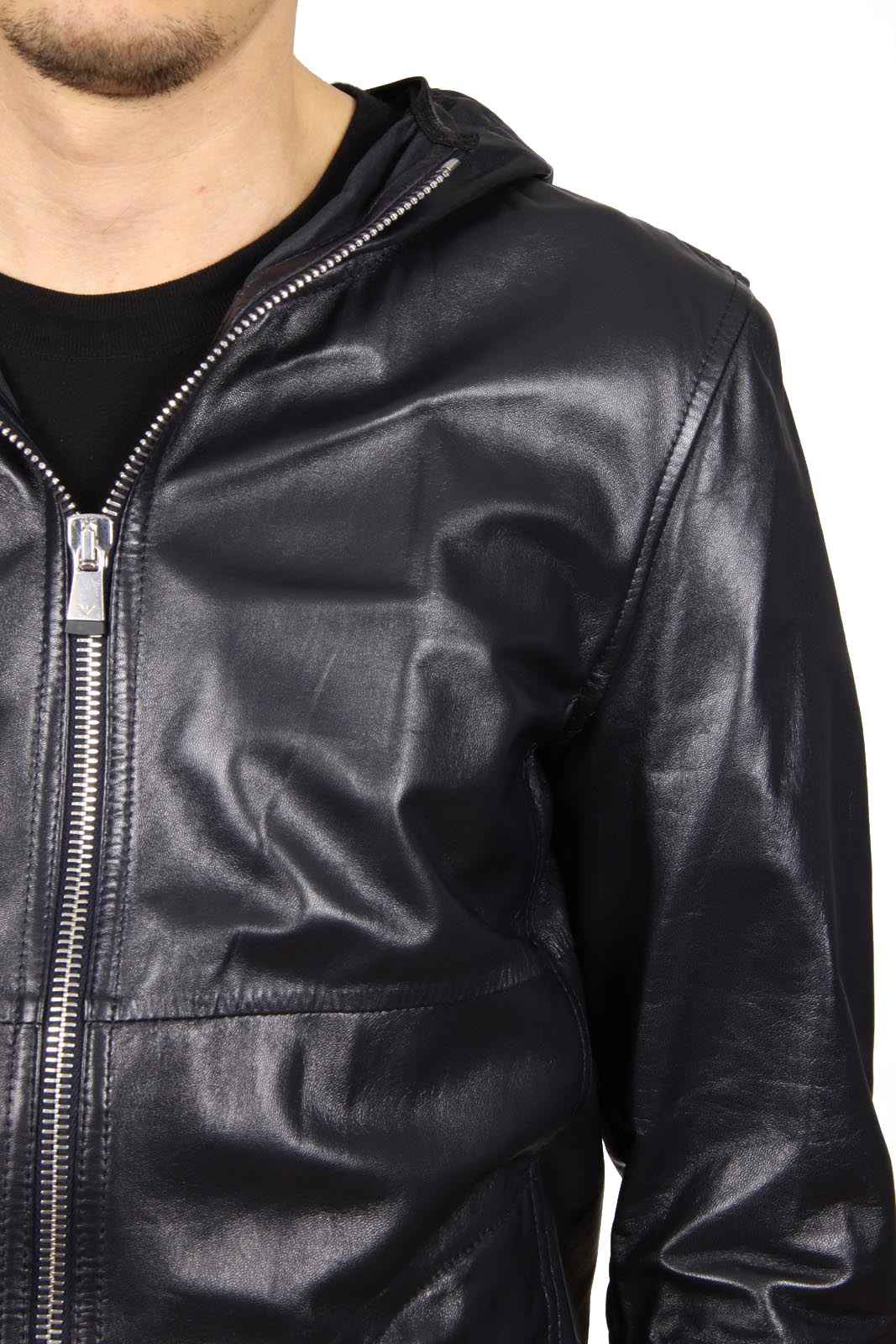 Chaqueta de cuero Emporio Armani para hombre R1R19P R1P28 922