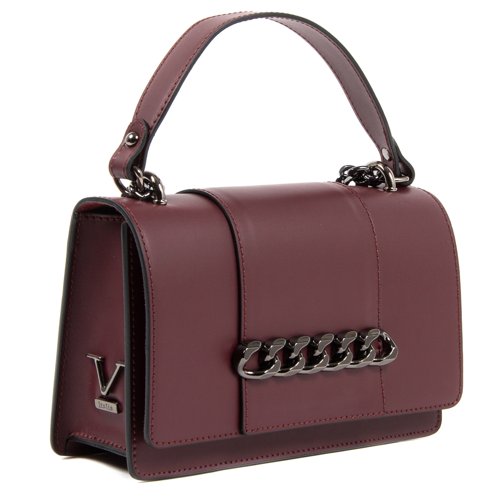 V 1969 Italia Bolso de mano para mujer Burdeos DIADEMA