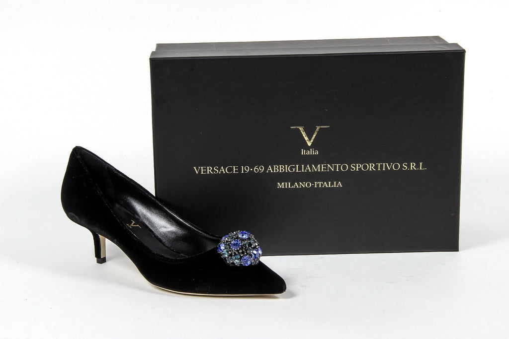 Zapatos de salón para mujer V 1969 Italia 3106153 VELLUTO NERO