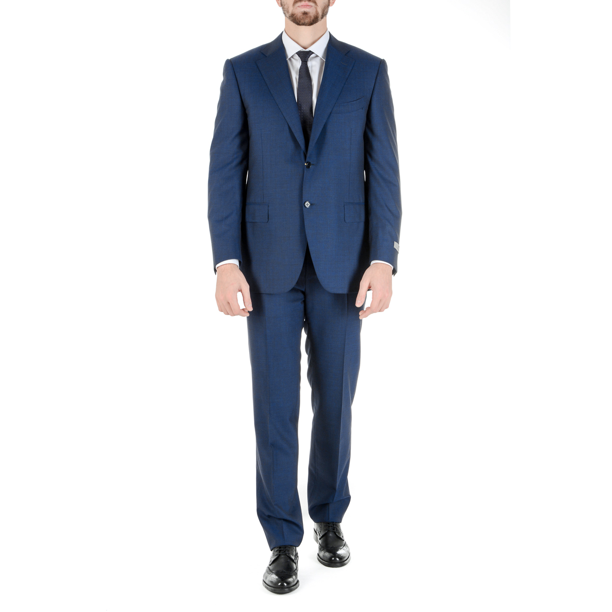 Traje Canali para hombre de manga larga azul