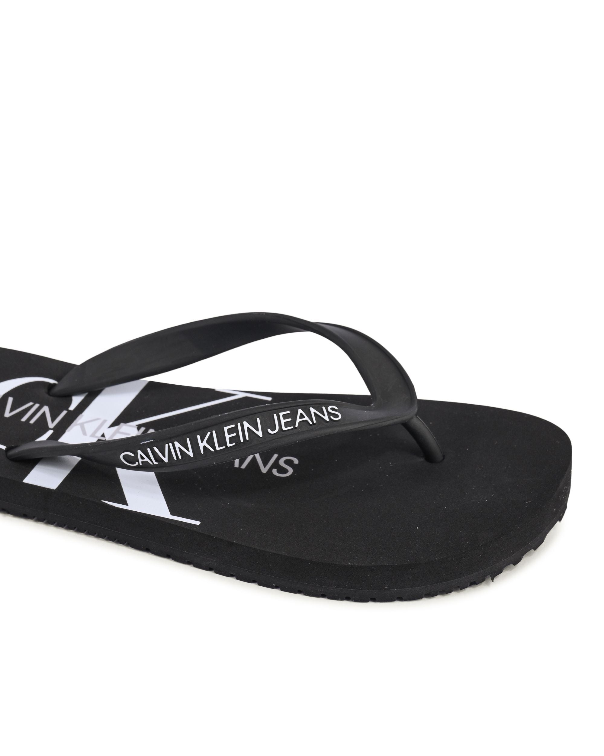Chanclas Calvin Klein para mujer negras YW0YW00098BDS
