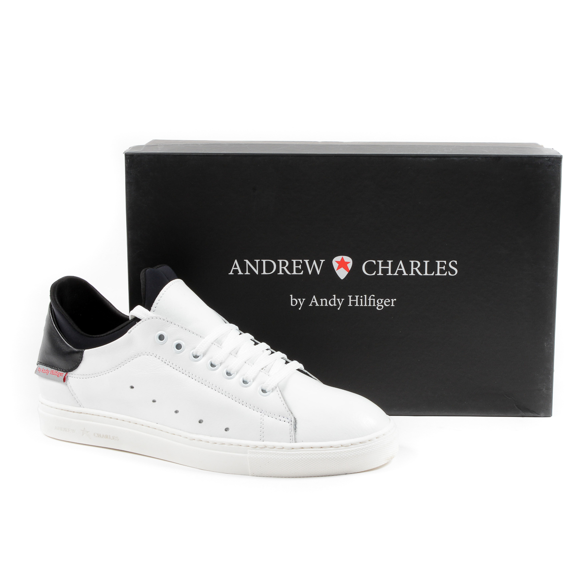 Andrew Charles Mens Sneaker White KANIE